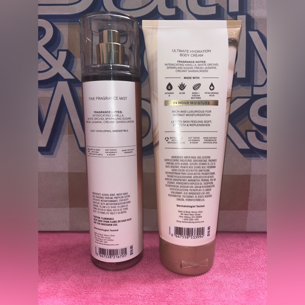 🌺Bath & Body Works Warm Vanilla Sugar Body Cream and Mist Set - Picture 2 of 2